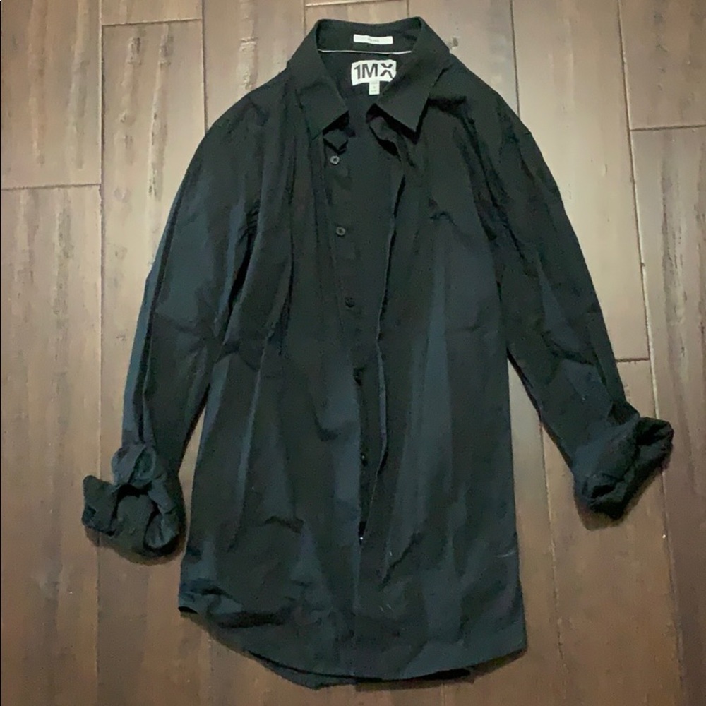 Express men’s black button down